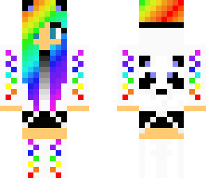 rainbow panda girl