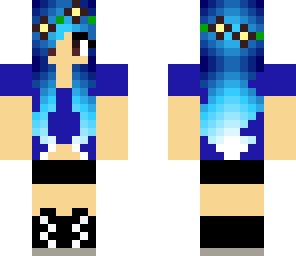 cute blue girl