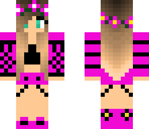 hot flower girl hot pink