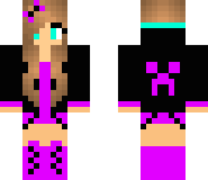 purple or magenta creeper girl