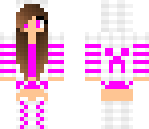 chica creeper rosa