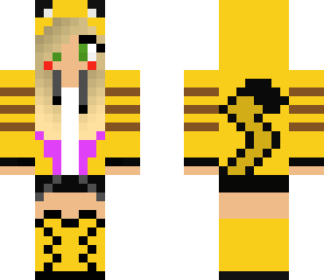 pika girl with dipped hair