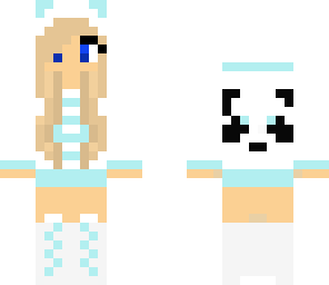 proper panda girl blue