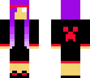 evil creeper girl herobrine
