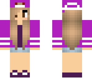 purple tomboy girl