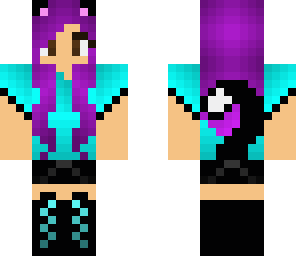 purple cat girl