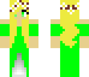 green villager girl