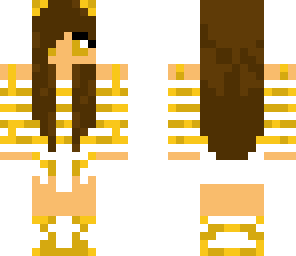  cute yellow  or golden bear girl