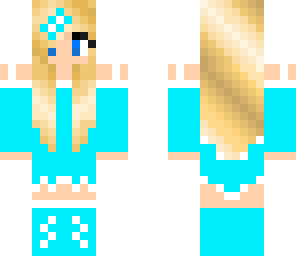blue cute girl