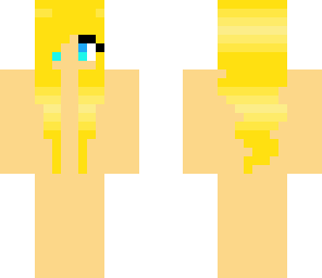 golden hair skin base girl