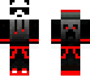 panda in red