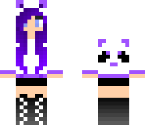 purple panda girl