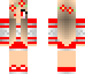 red winter girl