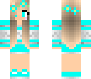 blue winter girl