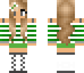 green cute girl for h