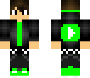 green youtuber boy