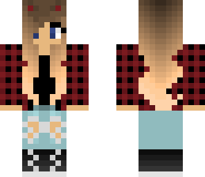 wolf girl with bow