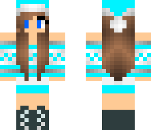 blue christmas girl