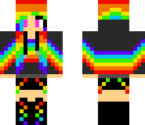 edited rainbow girl