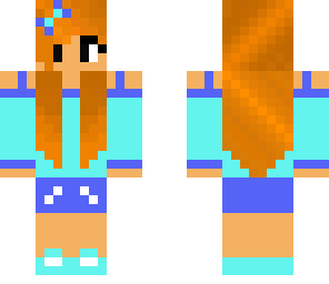 cute blue girl