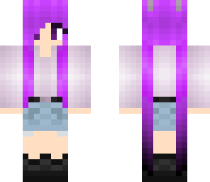 purple pigtails girl