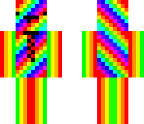 rainbow derp with tie