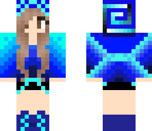 cool blue girl