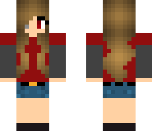 red t-shirt girl