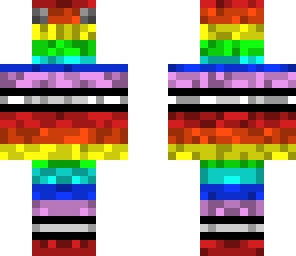 rainbow wool skin
