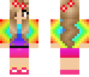 cute rainbow girl