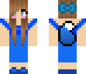 blue kitsune girl