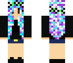multi haired girl and like pleazzz