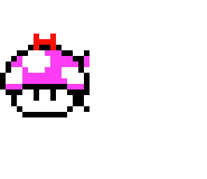 mario 1up mushroom girl