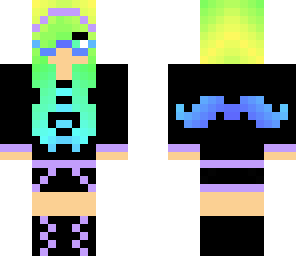 mustache girl