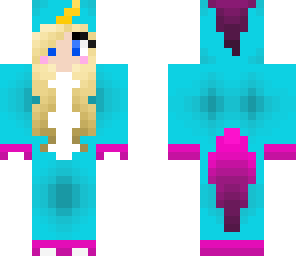 blue unicorn girl