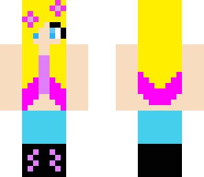 cute girl with flowers