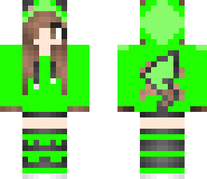 green pikachu girl