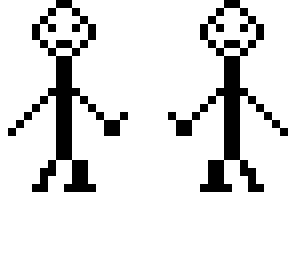 2 floating stickman