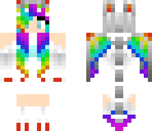 rainbow dragon girl