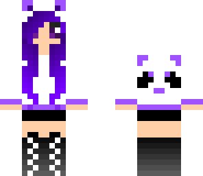 purple panda girl