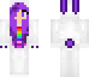 purple haired bunny