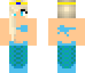 blue mermaid princess