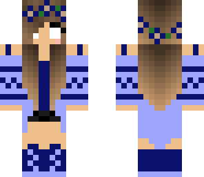 blue herobrine flower girl