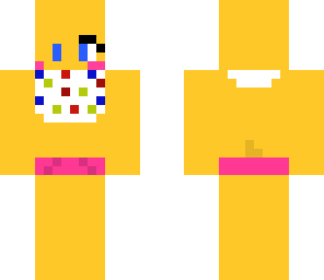 toy chica fnaf 2 with a tail