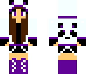 purple panda girl