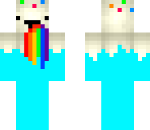 boy ice cream with a rainbow