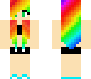 cute rainbow girl