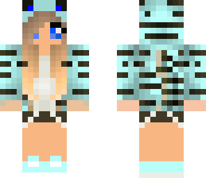 cute blue tiger girl please follow me