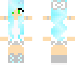 blue haired girl