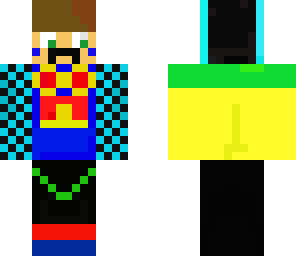 my cousin rubbish first try at a skin